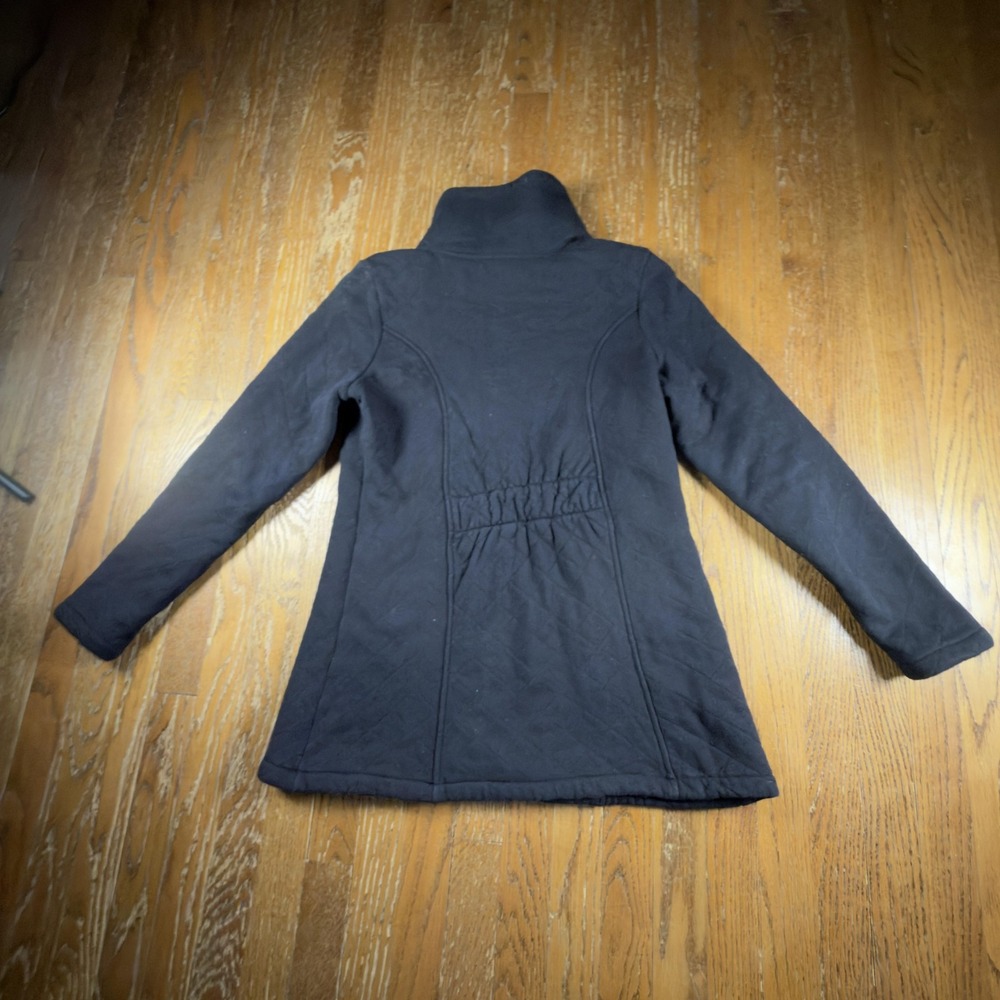 The North Face Jacket Womens Large Black Quilted Fleece Lined Full Zip Coat - Picture 7 of 10